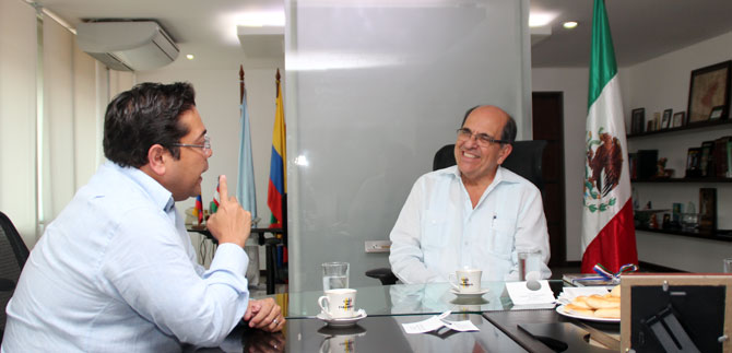 M�xico busca afianzar lazos afectivos y de inversi�n con Santiago de Cali