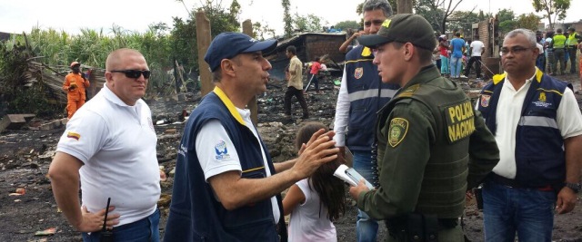 Cmgrd y Bomberos atendieron oportunamente incendio en sector subnormal del oriente