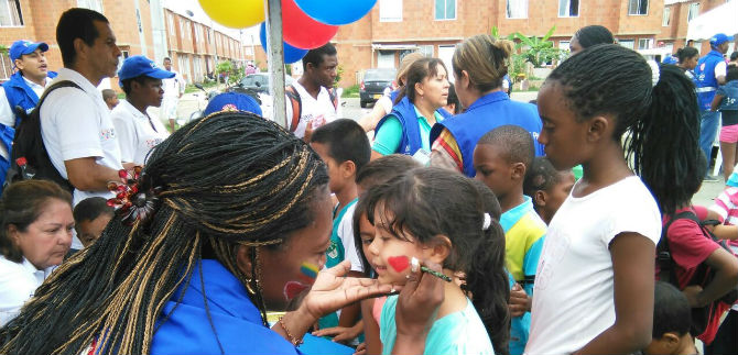Ni�os desplazados y de Llano Verde celebraron su d�a con jornada educativa y recreativa
