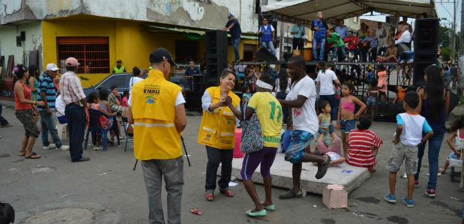 Novedoso proyecto de arte y cultura visit� el �rea de renovaci�n urbana