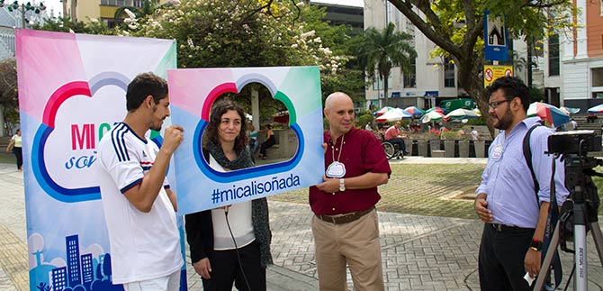 Estrategia Mi Cali So�ada, admirada por la Eurodiputada Tania Gonz�lez