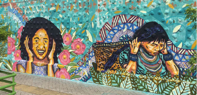 Mural en honor a las mujeres tejedoras de paz ser� entregado este mi�rcoles