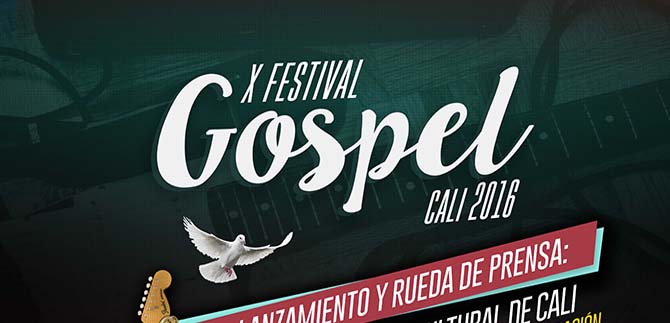 Lanzamiento del X Festival G�spel Cali 2016
