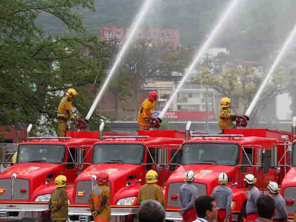 El 3 % del predial se destin� a la dotaci�n de m�quinas para el Cuerpo de Bomberos