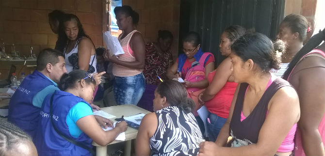 Asesor�a de Paz realiz� censo a 55 familias de Barrio Taller