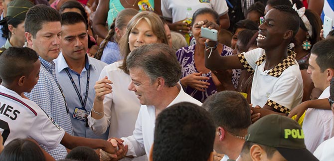 Reforzar el jarill�n del r�o Cauca es invertir para casi toda la vida: presidente Santos