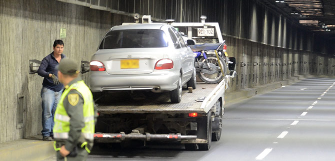Autoridades cale�as reaccionaron con prontitud ante eventualidad en T�nel Mundialista