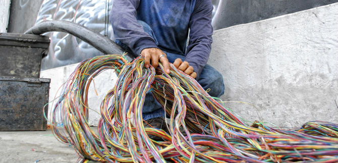 Delincuente enviado a la c�rcel por hurto de cable telef�nico