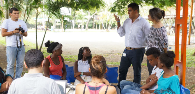 Instalan campamento de J�venes por la Paz