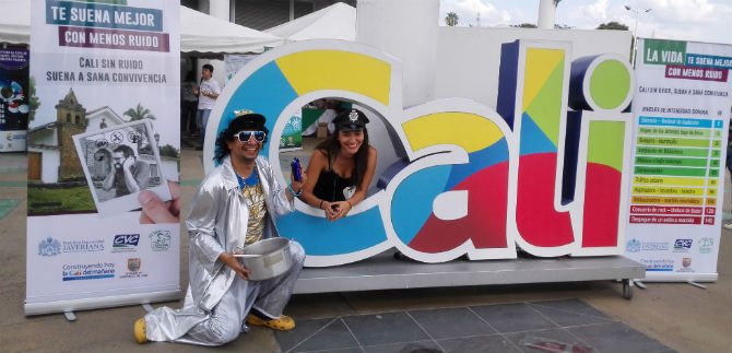 Dagma present� campa�a l�dica contra el ruido, en la Feria Ambiental
