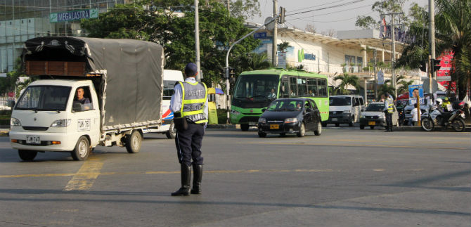 Balance positivo en primer d�a de pico y placa de una hora adicional en el sur de Cali