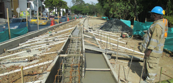 Parque Lineal R�o Cali, con un avance de ejecuci�n del 40%