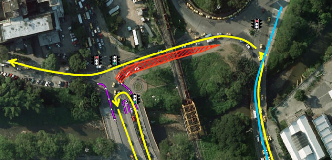 Cambios viales ser�n implementados por obras del Parque Lineal R�o Cali