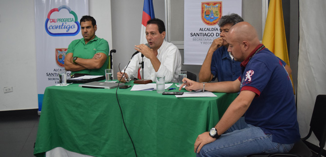 Secretario de deporte hizo reuni�n con l�deres de la comuna 21