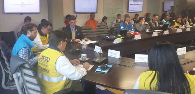 Cali participa en ejercicio de simulaci�n de un sismo de gran magnitud en Bogot�