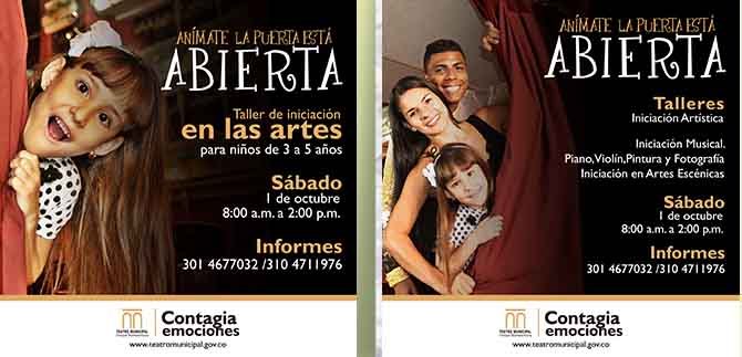 Talleres en Artes para ni�os, j�venes y adultos en el Teatro Municipal