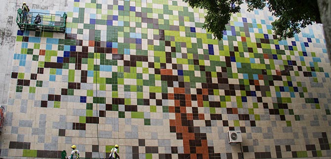 Se entrega en el CAM mural representativo de la regi�n, este viernes