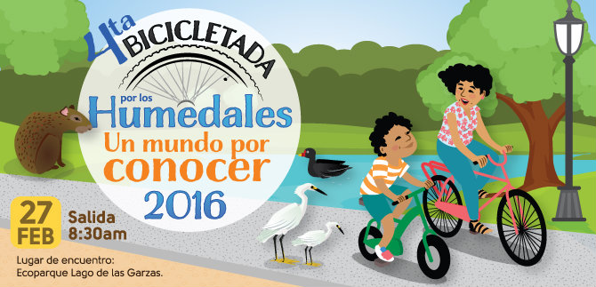 Bicicletada por los humedales este s�bado, desde el Ecoparque Las Garzas