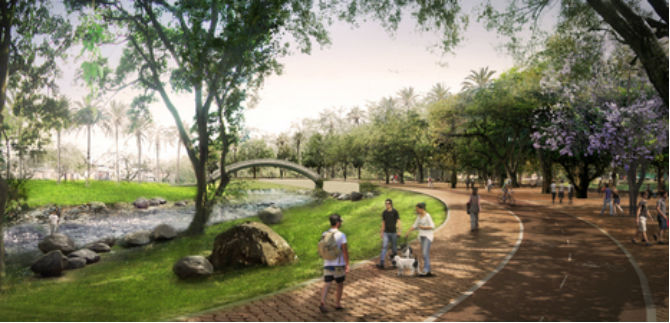 Gobierno cale�o revisa plan de obras en la Avenida 2N