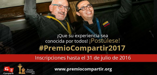 Docentes y rectores ya podr�n postularse al Premio Compartir al Maestro 2017