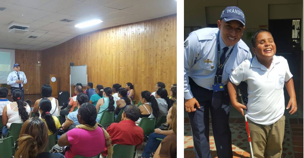 Tr�nsito capacita a padres de ni�os en situaci�n de discapacidad