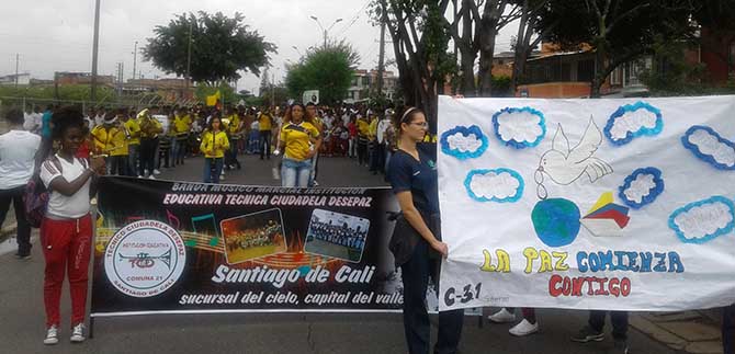 Ni�os de Desepaz no pierden la esperanza por la  paz