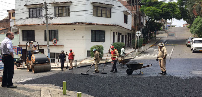 Cali tiene 100 mil metros cuadrados de v�as recuperadas y se trabaja para duplicar la cifra