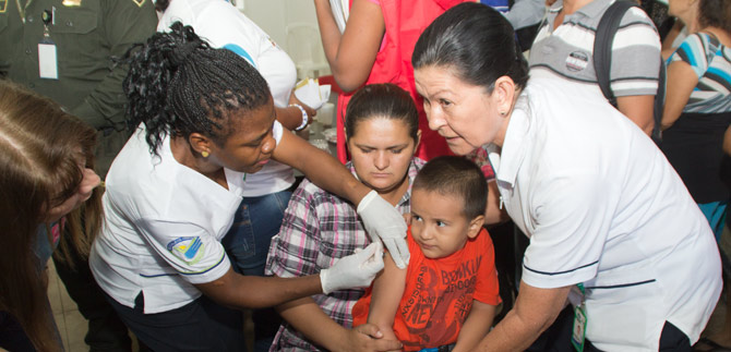 Cali, celebra la cuarta y �ltima Jornada Nacional de Vacunaci�n del a�o