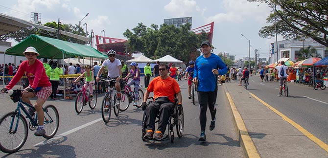 M�s espacios de inclusi�n para personas con discapacidad en la Ciclovida