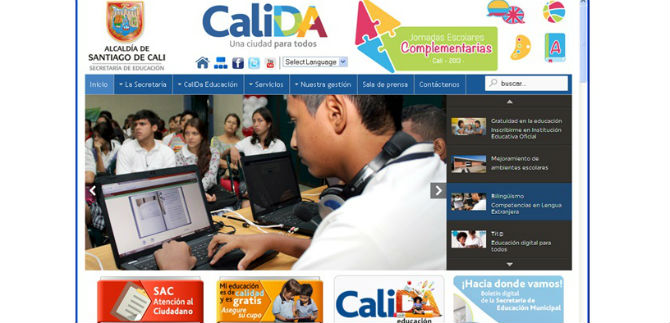 Secretar�a de Educaci�n de Cali transforma su portal web