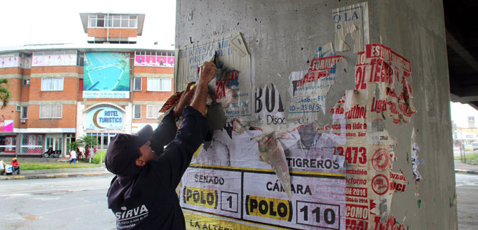 Administraci�n hace llamado a desmontar propaganda pol�tica
