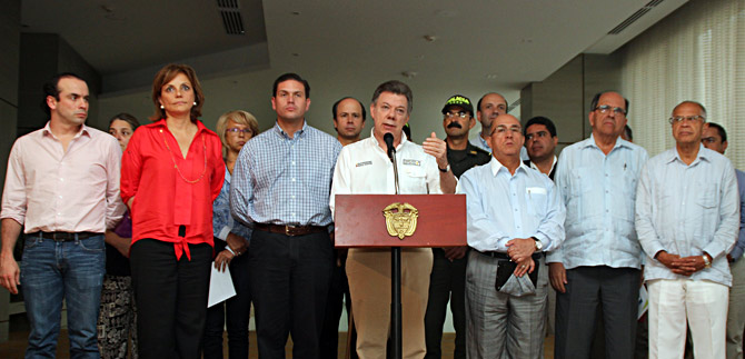 Presidente confirm� baj�n del 38 % en homicidios en Cali; 23 % fue en todo el pa�s