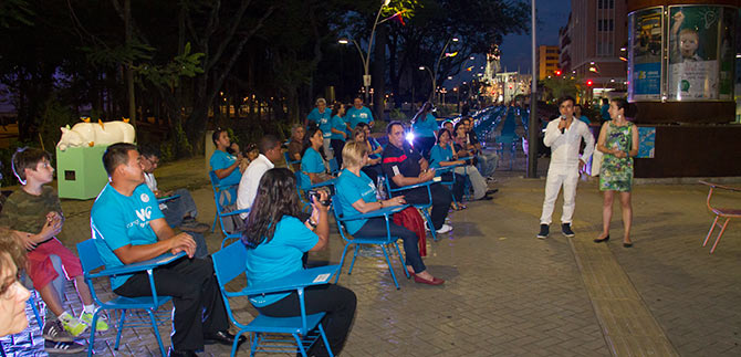 Con muestra art�stica, se lanz� en Cali campa�a Conmigo no hay Trata