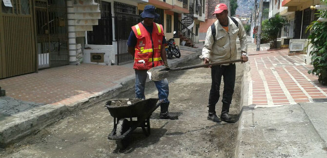 Comuna 18 completa 16.000 m2 de v�as reparadas