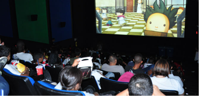 Ni�os y personas en situaci�n de discapacidad visual, en primera fila del Ficcali