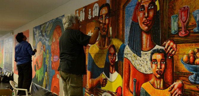 Murales que enaltecen la equidad de g�nero adornar�n Bienal Internacional