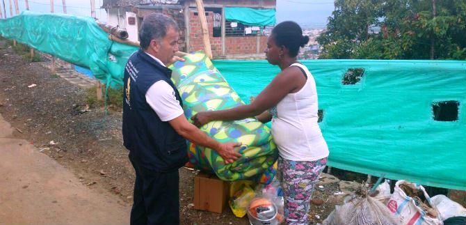 Gesti�n del Riesgo entreg� ayudas humanitarias en El Pondaje y Charco Azul