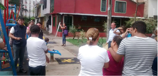 Alcald�a de Cali y Secretar�a de Deporte reciben obras para la comunidad