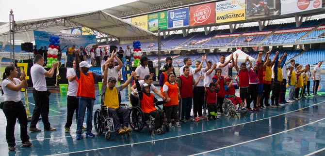 Con actividades deportivas Cali se uni� al D�a Internacional de la Discapacidad