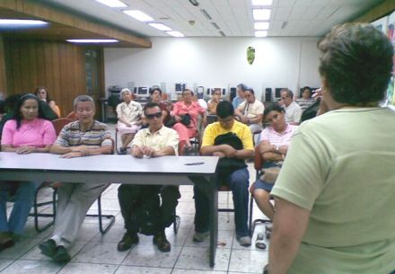 Curso de inform�tica en el Sena para personas en situaci�n de discapacidad visual