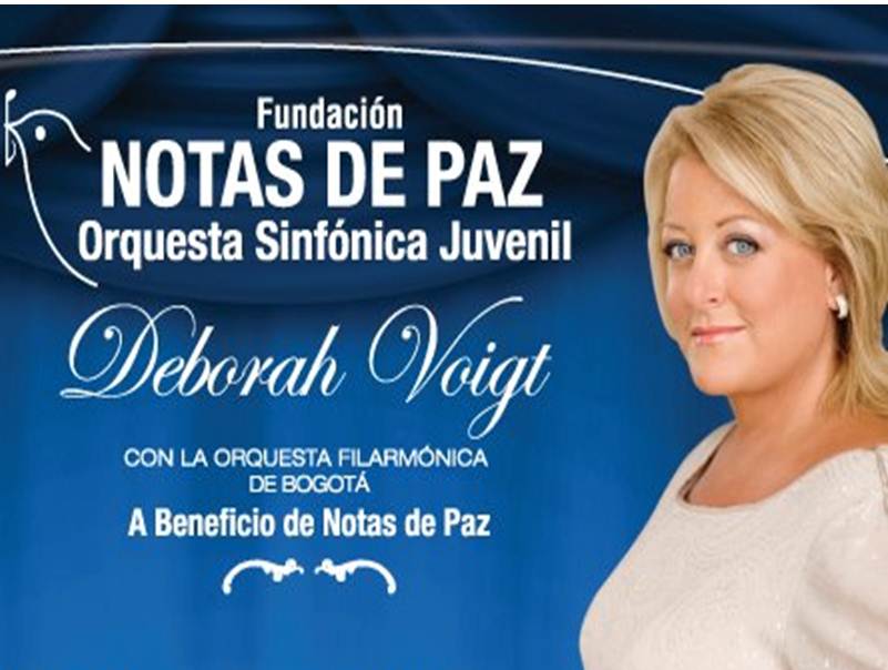 Concierto de la soprano Deborah Voigt en Bogot� por la fundaci�n cale�a Notas de Paz