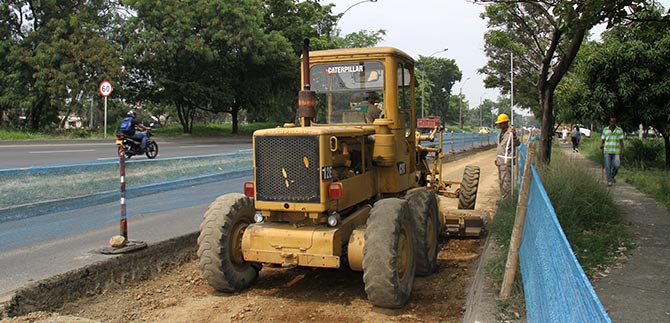 Contin�a adecuaci�n en carriles pretroncales y alimentadores del MIO