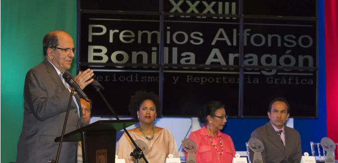 Este viernes ceremonia Premios de Periodismo Alfonso Bonilla Arag�n