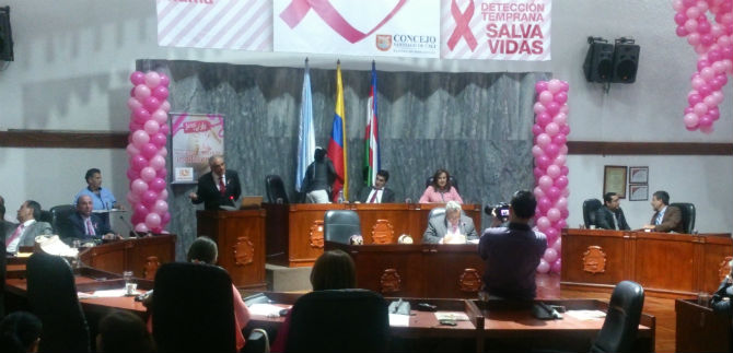 Salud present� ante el Concejo acciones para prevenir  el c�ncer de mama