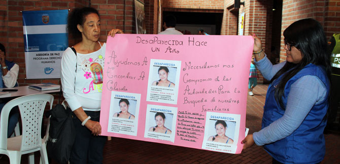 Asesor�a de Paz acompa�� la II Jornada de Atenci�n a Familiares y V�ctimas de Desaparici�n 2014