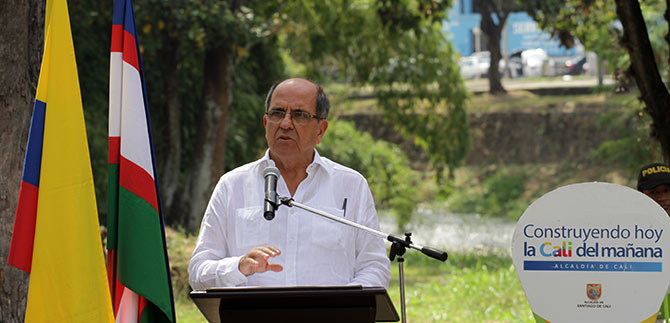 Parque Lineal R�o Cali se vuelve realidad: alcalde Guerrero dio inicio al primer tramo