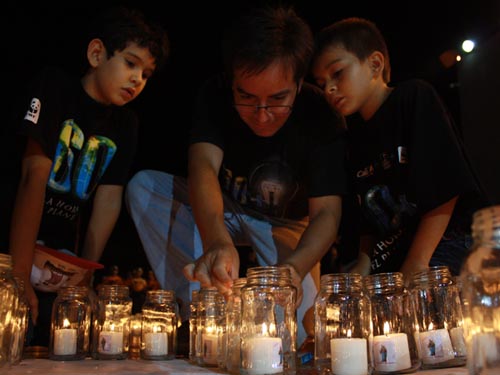 Santiago de Cali se uni� a �La Hora del Planeta�