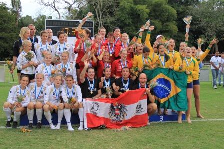 Brasil y Austria, los campeones del mundial de fistball en Cali