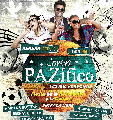 100 mil j�venes, unidos en �Joven Paz�fico�