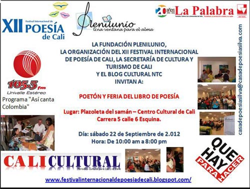 Cali, sede de la �Poemat�n�: 10 horas de poes�as sin interrupciones